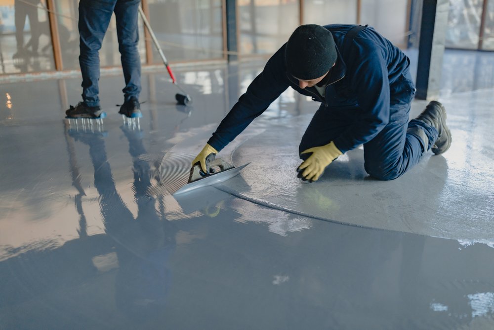 installing epoxy floor coating