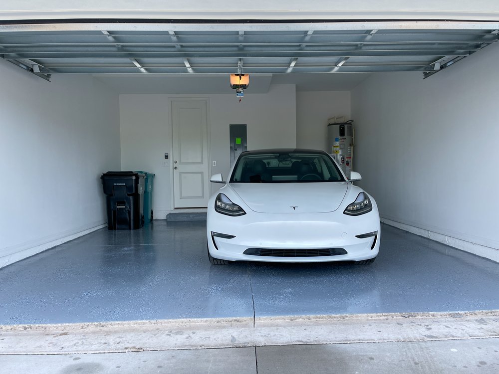 new epoxy coating in garage