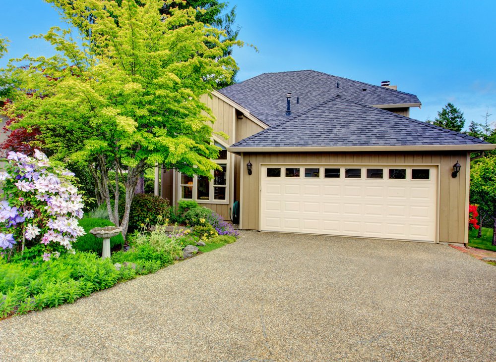 driveway in front of garage